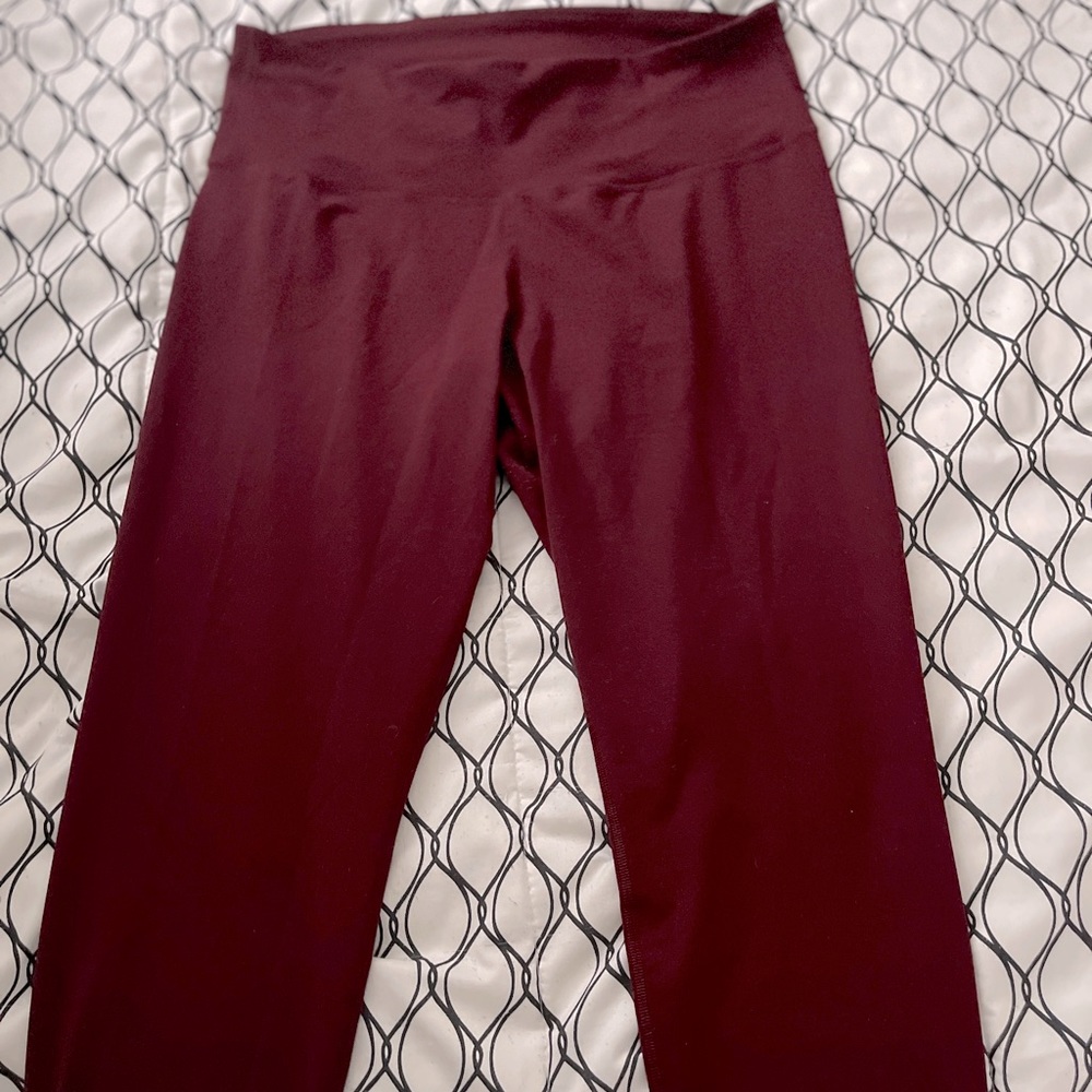 Old Navy Active Powerpress Leggings Maroon